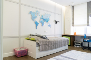 Детская комната в Ideal Residence. Проект —  AK Studio.  - дизайн интерьера с применением эко декора ЛДФ