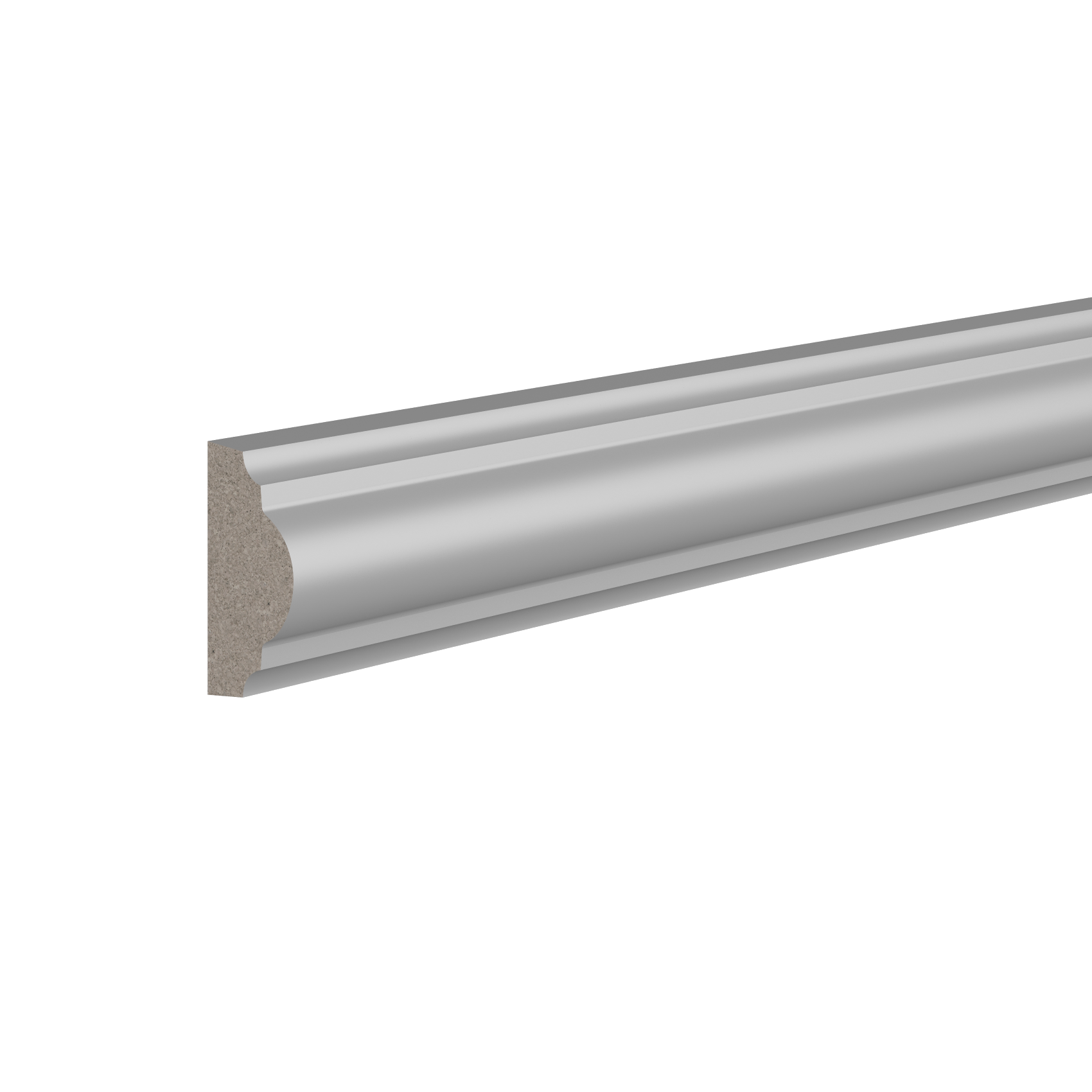 Молдинг белый Ultrawood арт. U 0003 p (2000 х 25 х 12 мм)