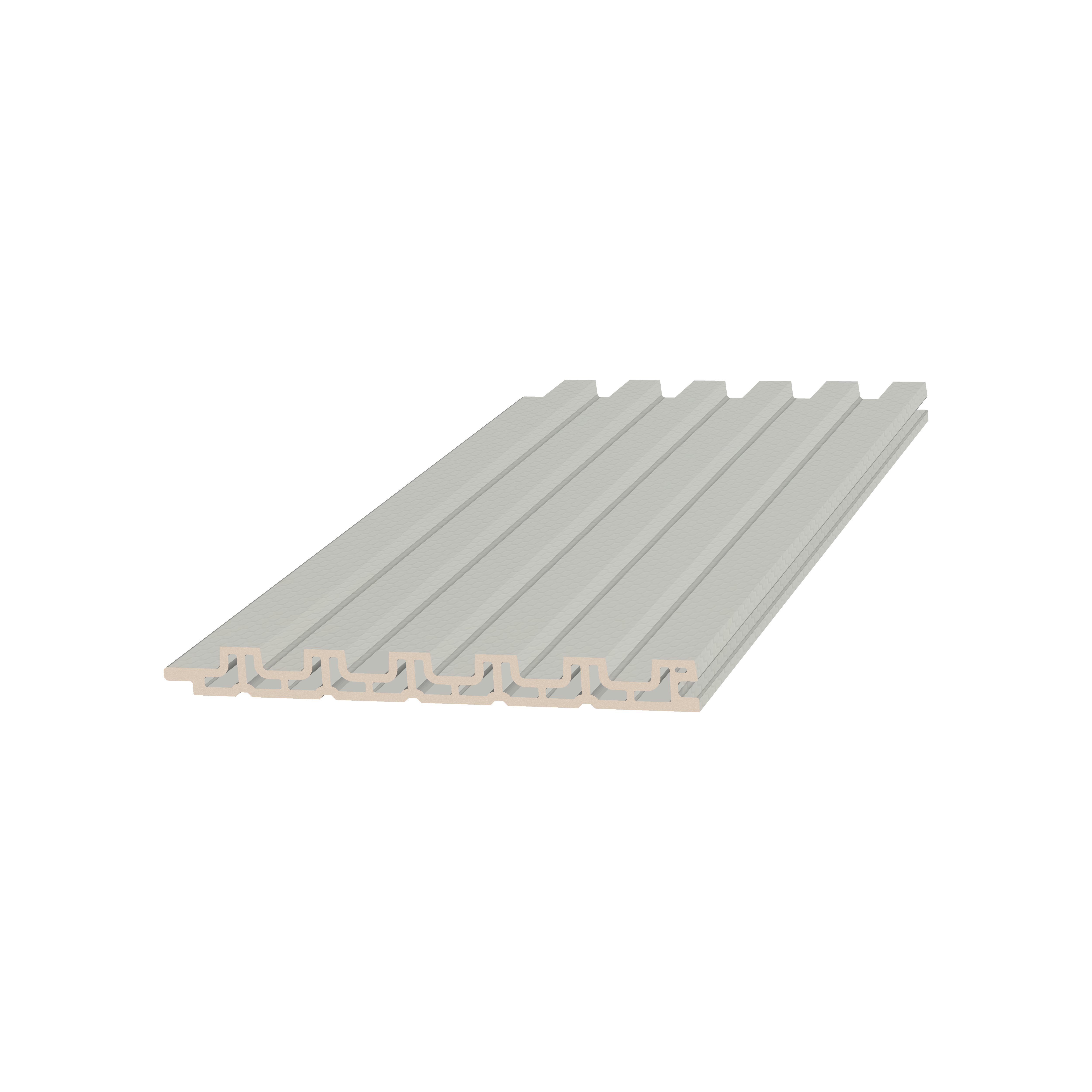 Стеновая панель Ultrawood NEXT арт. WPC 002 WH (2900 х 118 х 11 мм)