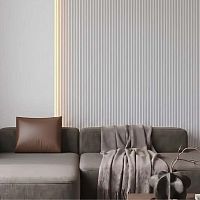 Стеновая панель Ultrawood NEXT арт. WPC 002 WH (2900 х 118 х 11 мм)