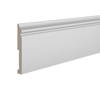 Плинтус белый Ultrawood арт. Base 5500 p (2000 x 138 x 18 мм.)